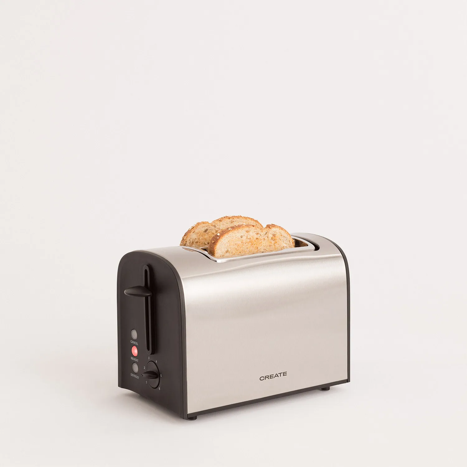Create - toaster, 920w, 3 functions, stainless steel- supreme toast