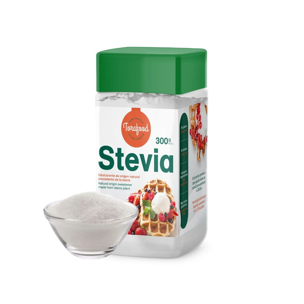 Stevia 300g pack of 2 units natural sweetener 100% gluten and lactose free zero calories suitable for vegetarians low index glycemic torafood #1