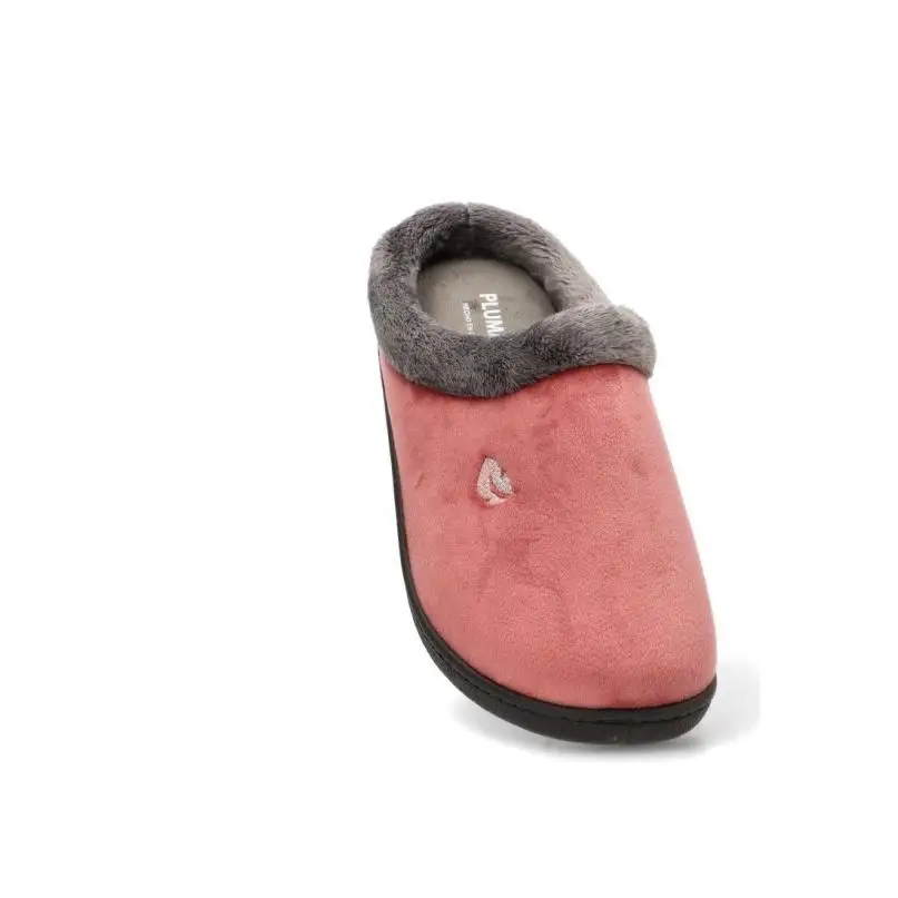 Zapatillas Casa Casa Punta Cerrada Plumaflex - Mujer - Suela Plana - Modelo R12230 - Color Rosa