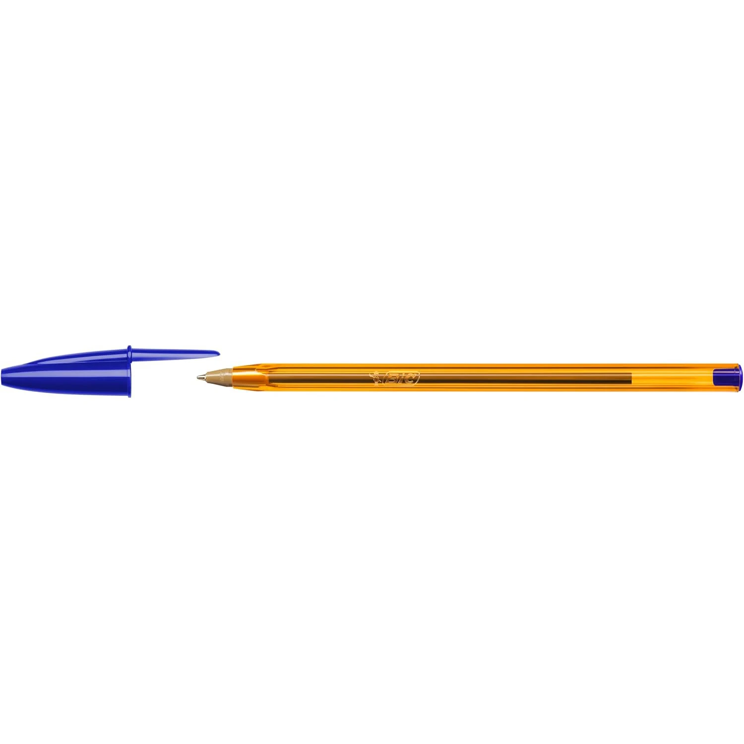Bic cristal original fine ballpoint pen fine tip 0.8mm blue (box of 50 units)
