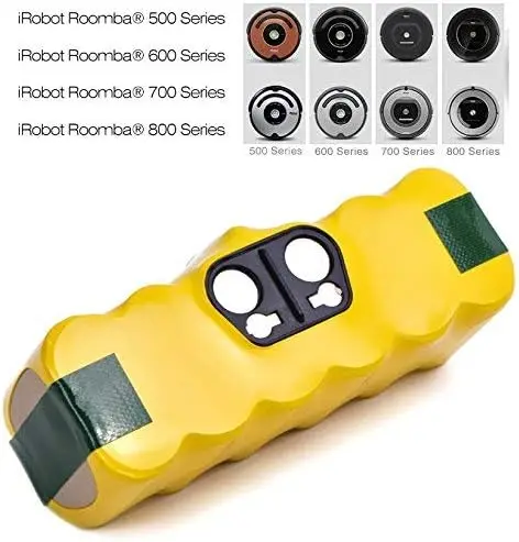 Premium battery 4500max: compatible with roomba irobot series 500, 600, 700, 800 and 900. Maximum capacity