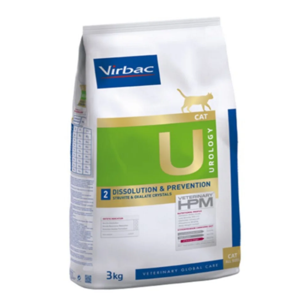 Virbac U2 Veterinary HPM Urology Dissolution & Prevention Gatos