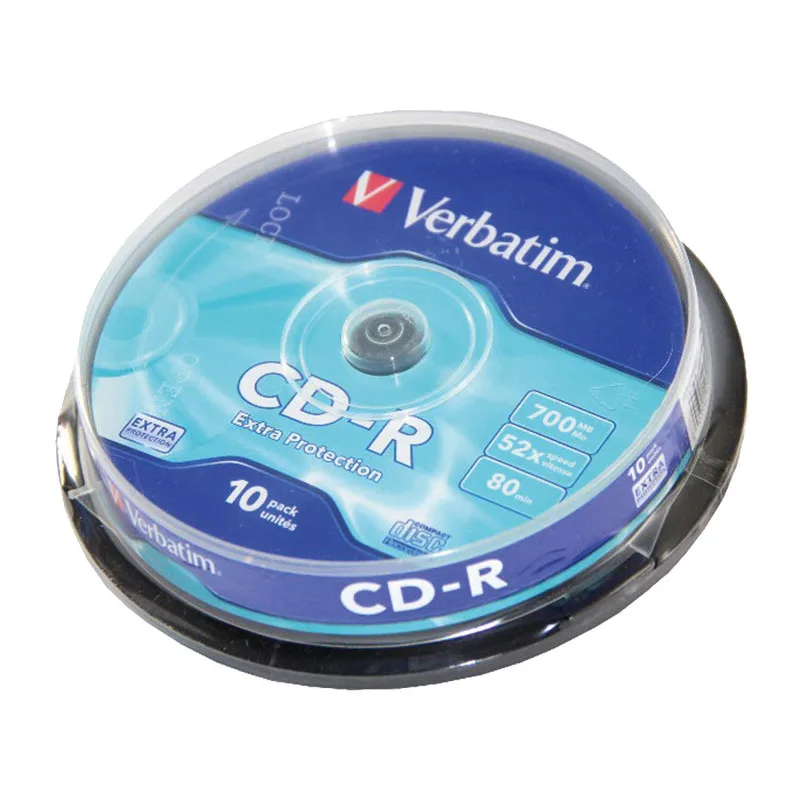 Verbatim Cd-R 52X 700Mb 43437 Tub 10 Units