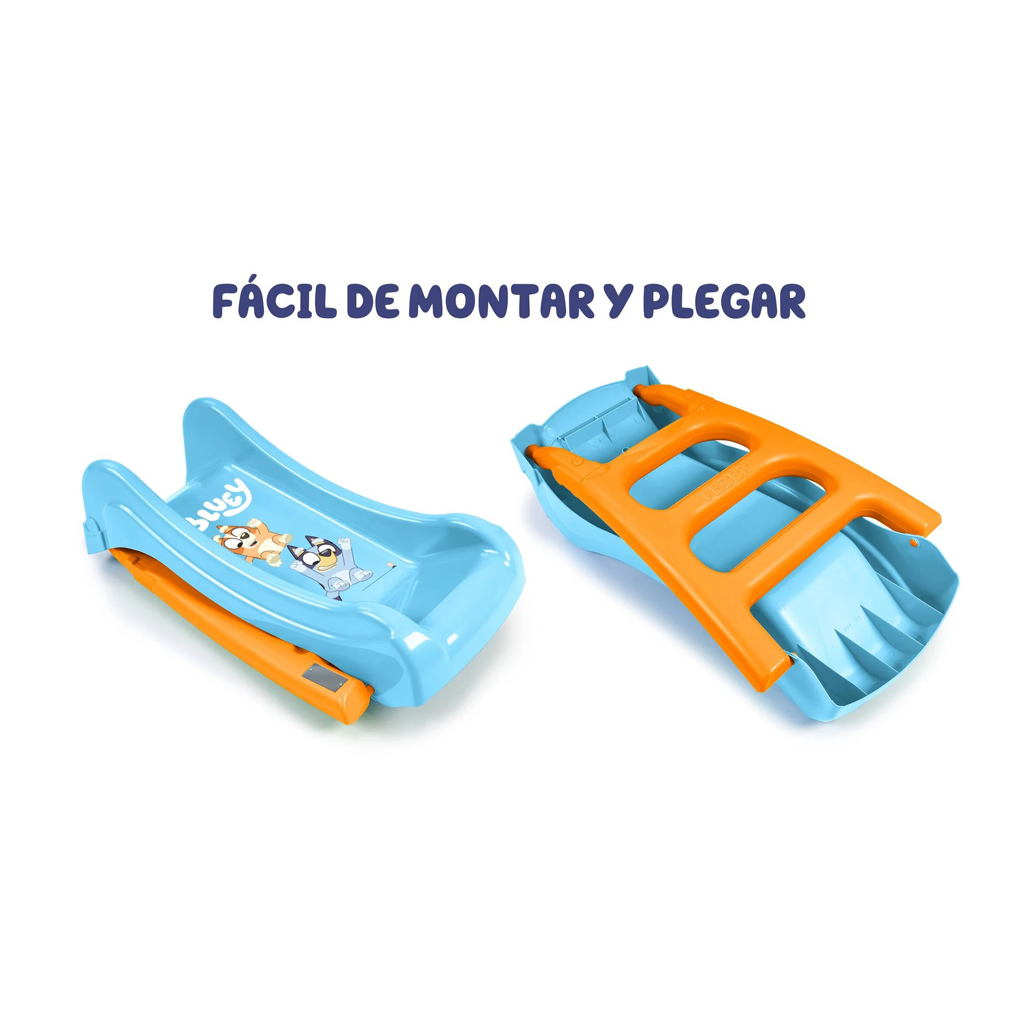 Feber - first slide bluey, small size children's slide, with hose opening to become a water slide, for boys and girls from 1 year old, famosa (feu10000)