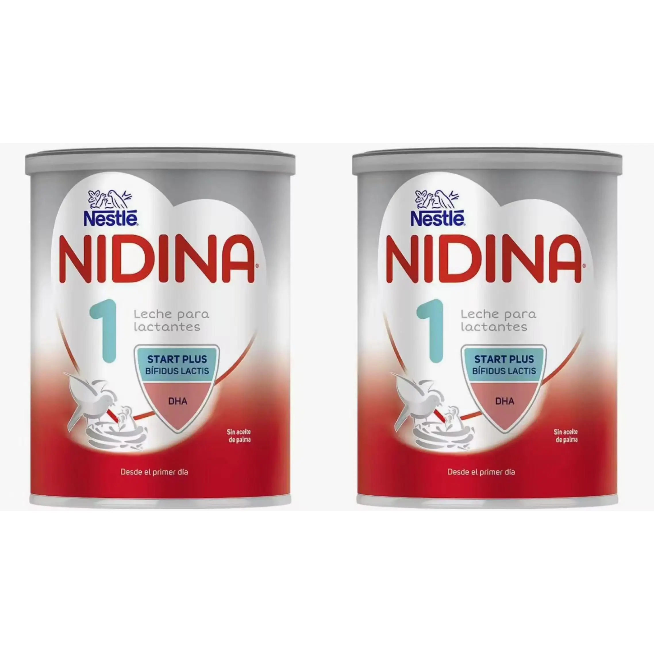 NESTLÉ NIDINA PREMIUM 1 Y 2 LECHE EN POLVO 2bote* 800 GR