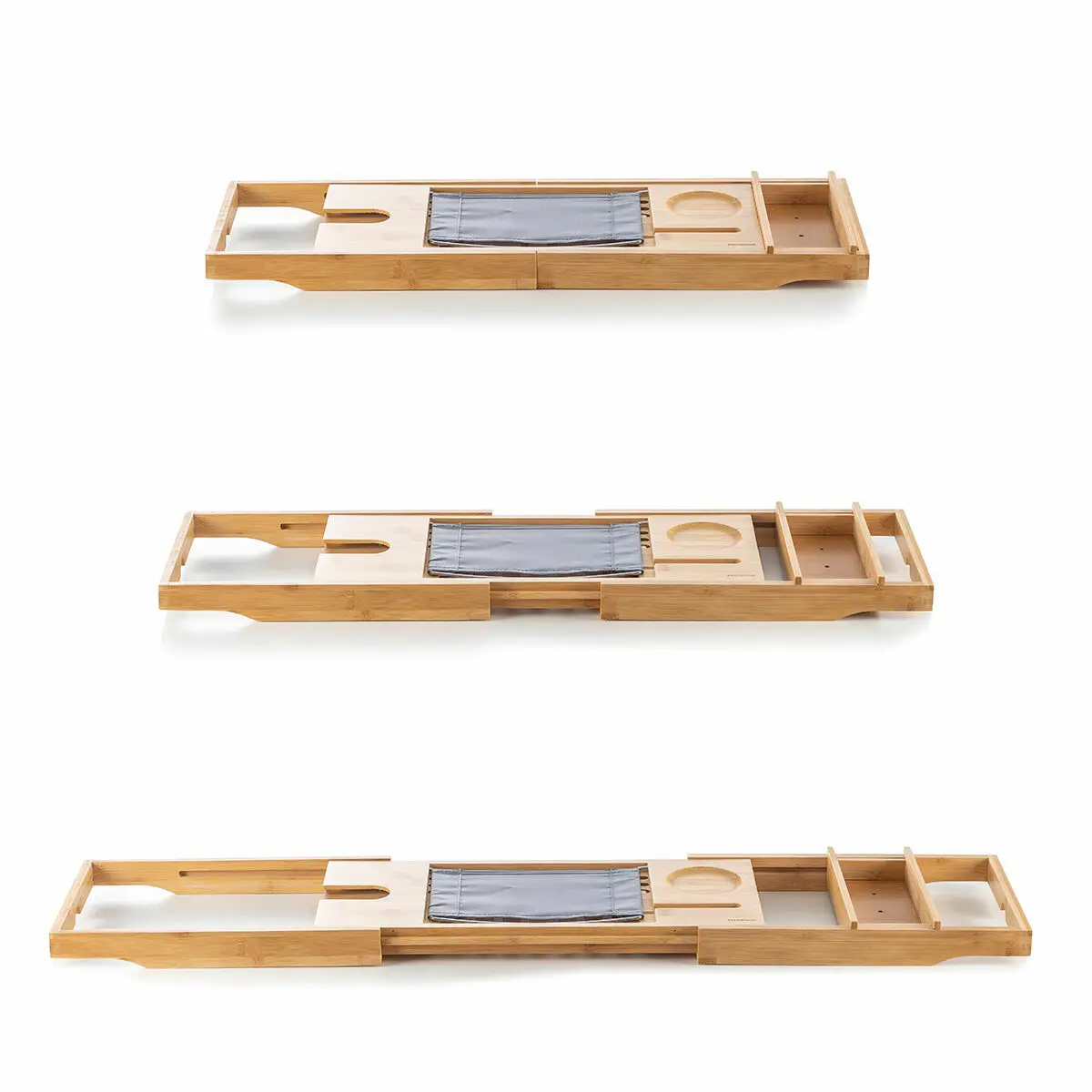 Trayth InnovaGoods extendable bamboo bathtub tray