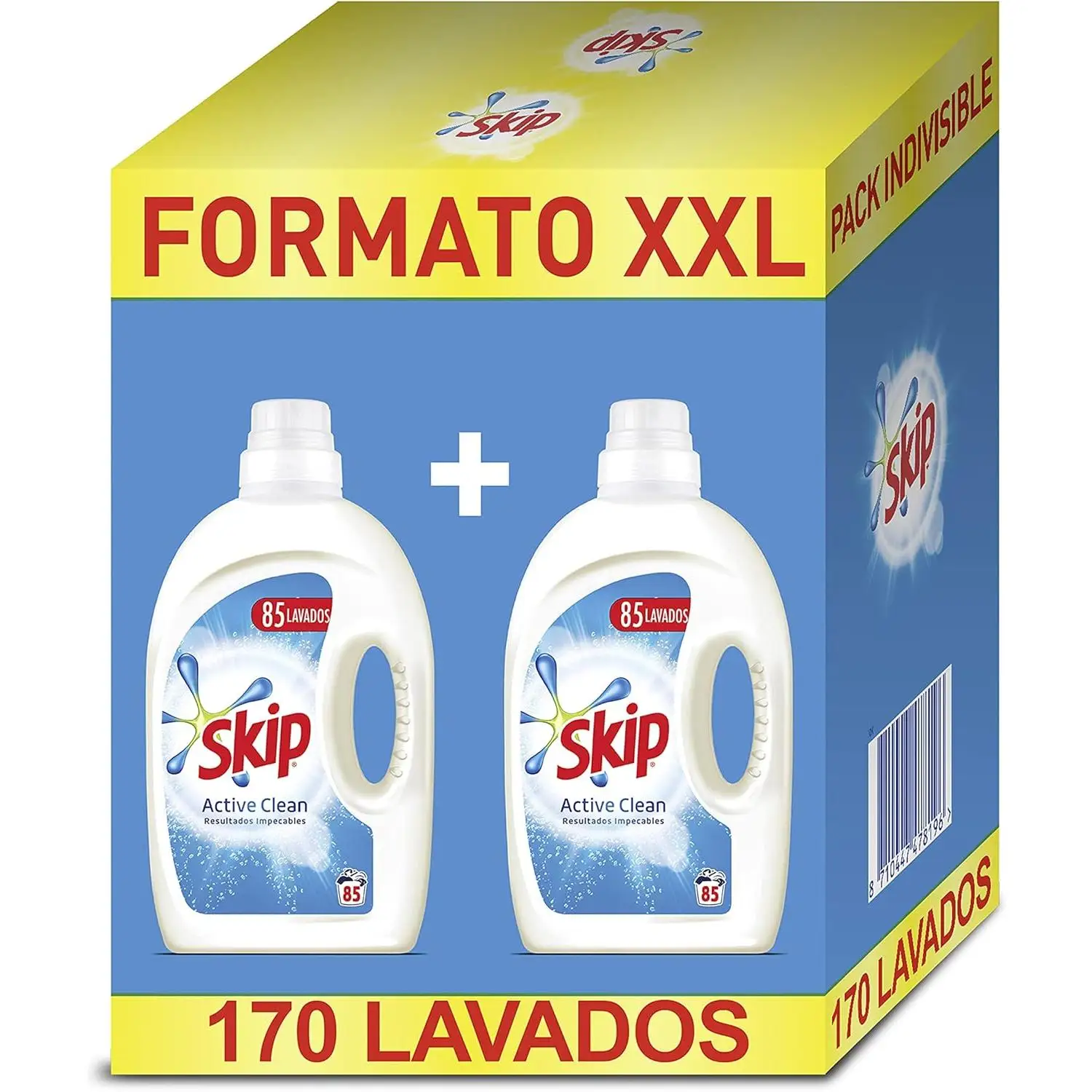 Skip Detergente Líquido Pack Ahorro Active Clean 170 lavados 85x2 Unilever