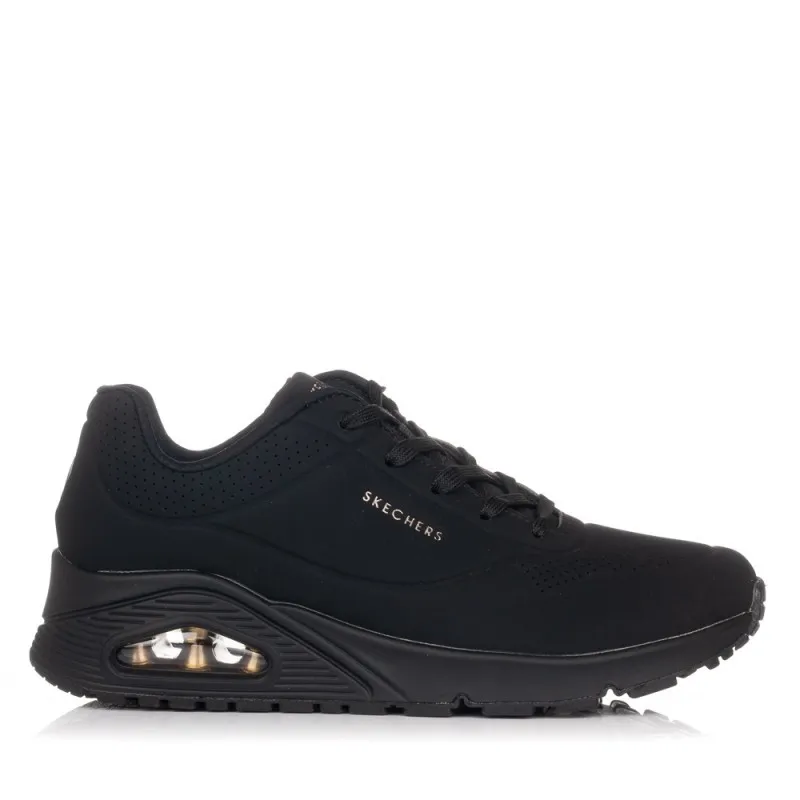 Skechers uno women's sneakers black-black