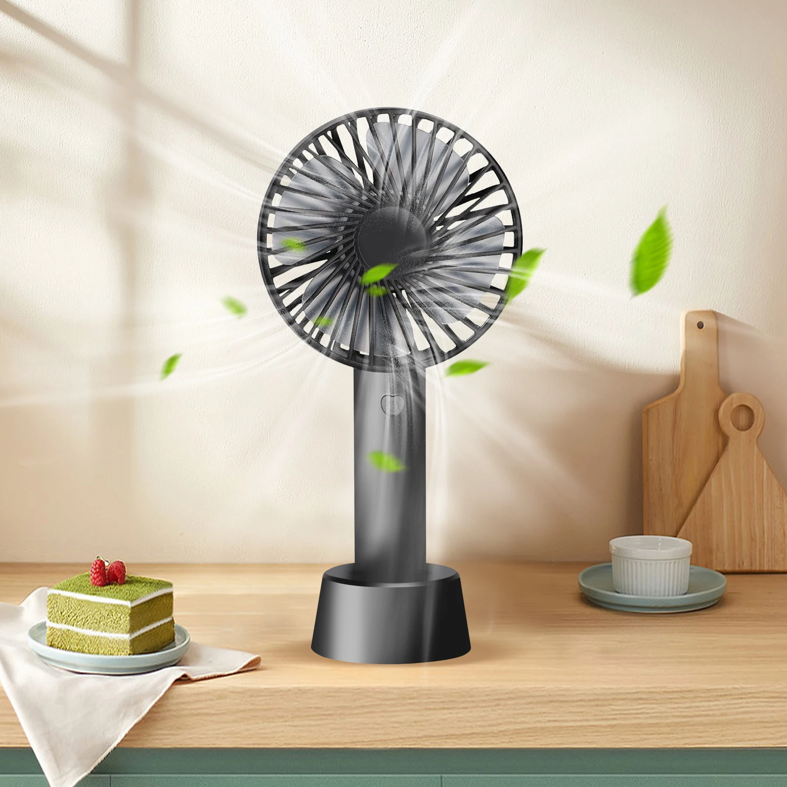 Easyspeed mini handheld fan, portable battery fan 3 adjustable speeds, long lasting, silent, usb charging