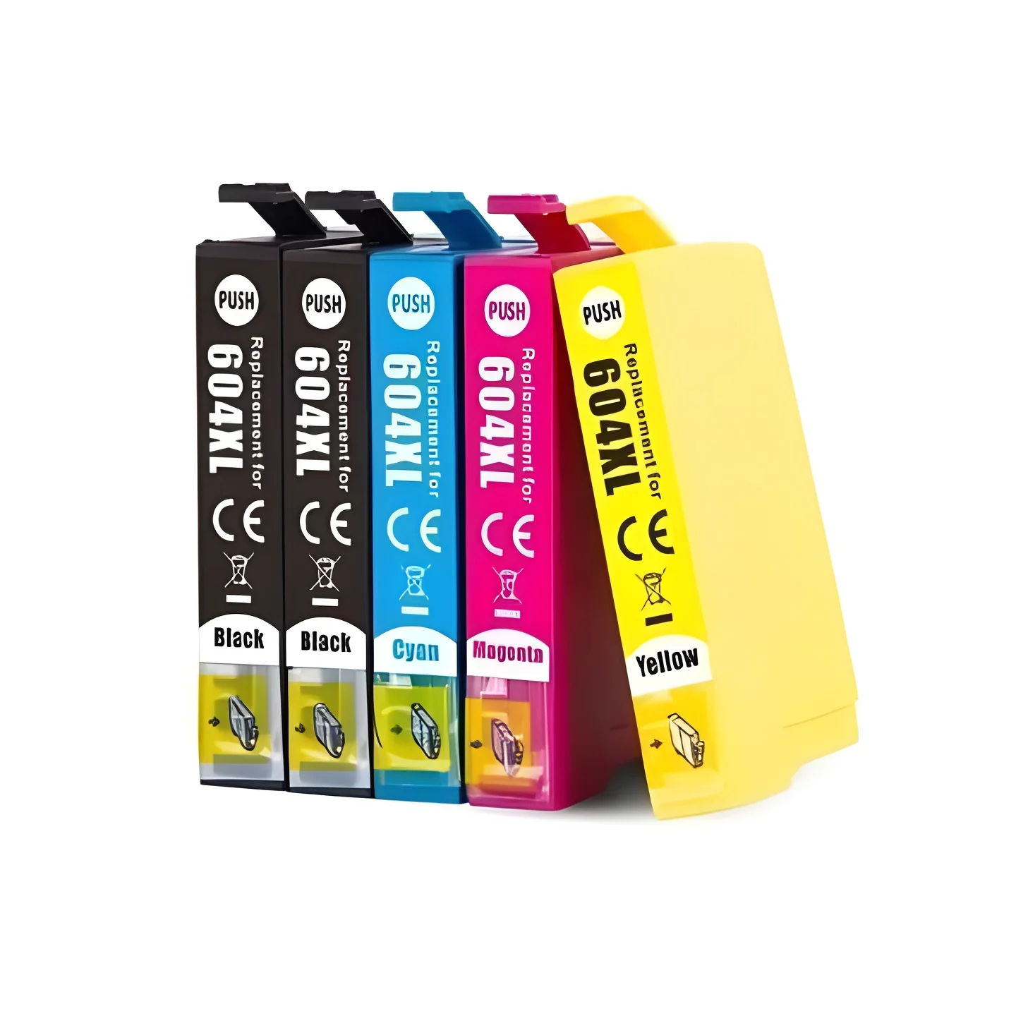 5 cartuchos compatibles para Epson 604XL XP2200 XP2205 XP4200 WF2950 WF2935 XP3200 XP3205 XP4205 WF2930 WF2910 XL 604 XL