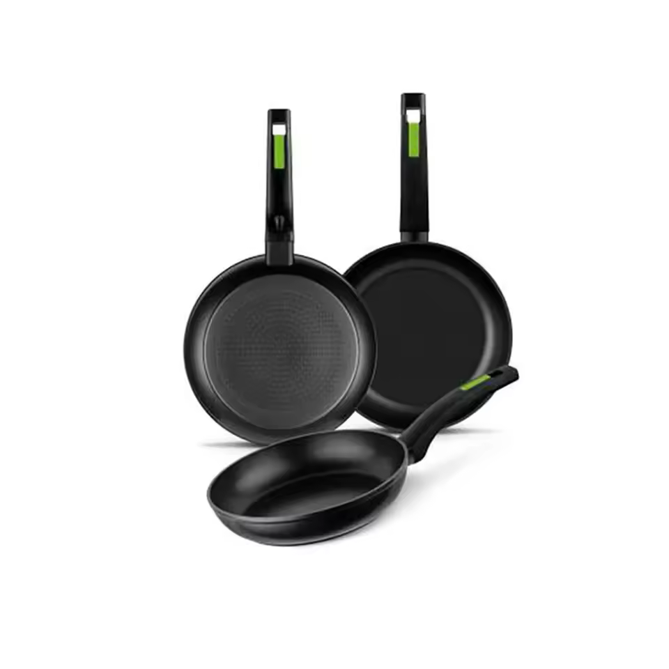 3 sartenes Monix Green 18, 22 y 26 cm