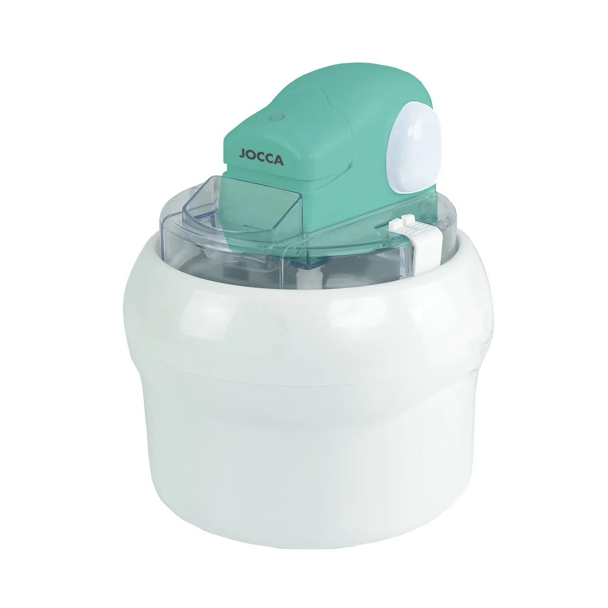 Jocca Heladera Turquesa Compacta 1L para Helados y Sorbetes con Termostato Reversible y Bajo Consumo de 8W