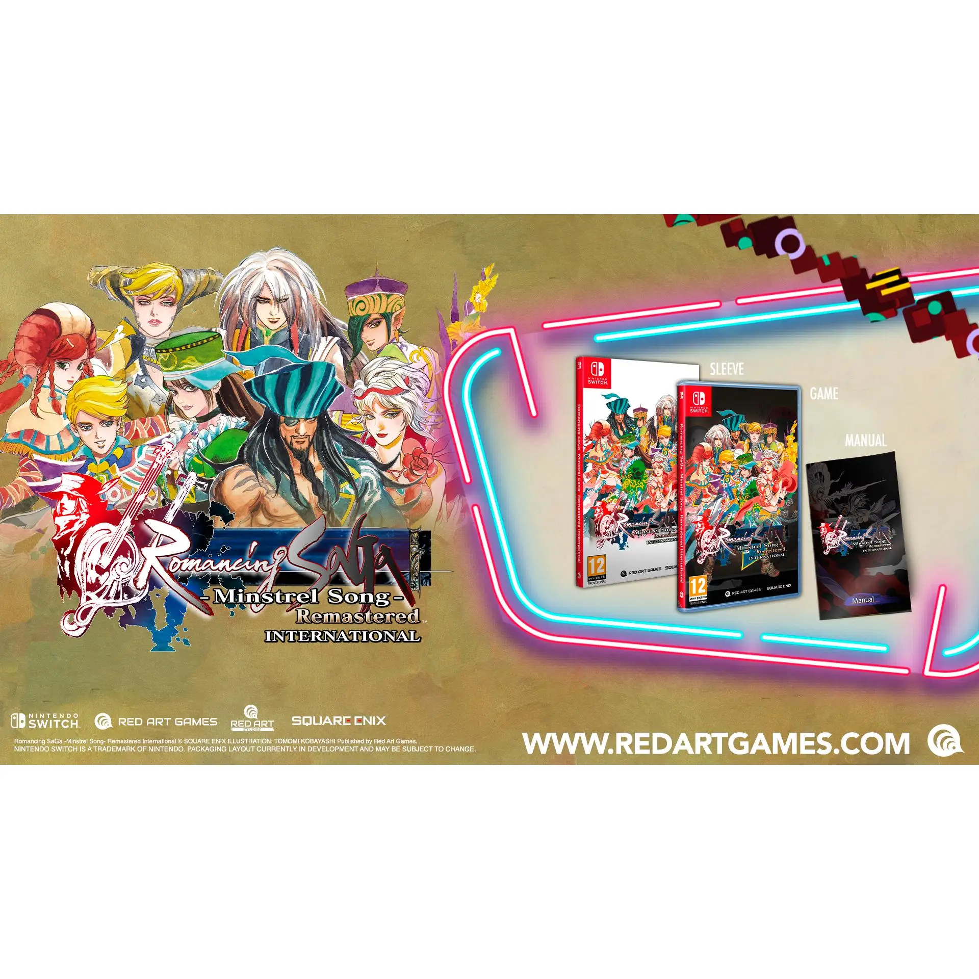 Romancing SaGa Minstrel Song Remastered International - Switch - Nuevo Precintado - PAL España - Meridiem