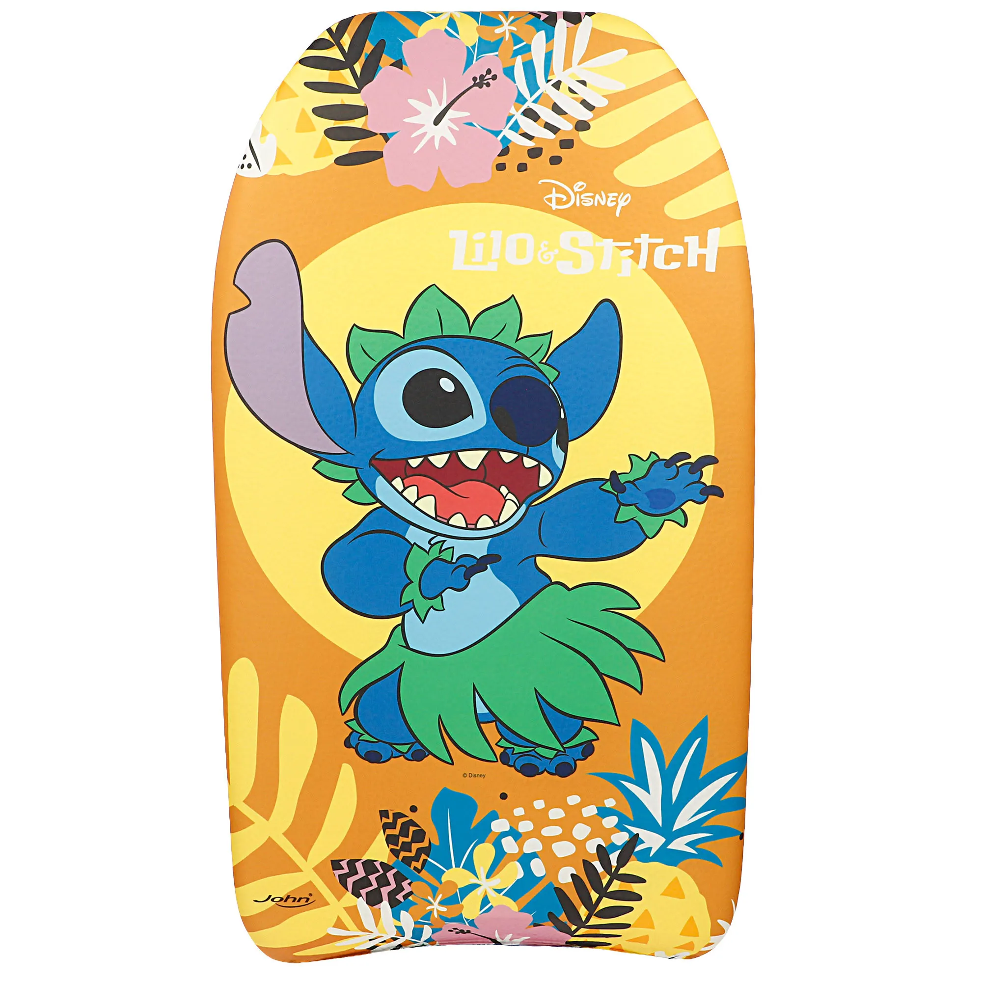 Stitch - Tabla bodyboard infantil con diseño de Stitch, fabricada en espuma EVA ligera y resistente, tamaño 82x45x5 cm, recomendada a partir de 3 años