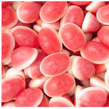 VIDAL Besos Rellenos bandeja 795 g sin gluten sin grasa gelatina sabor fresa Besos rellenos de nuestra inconfundible marca Rellenolas creación de Vidal Golosinas.