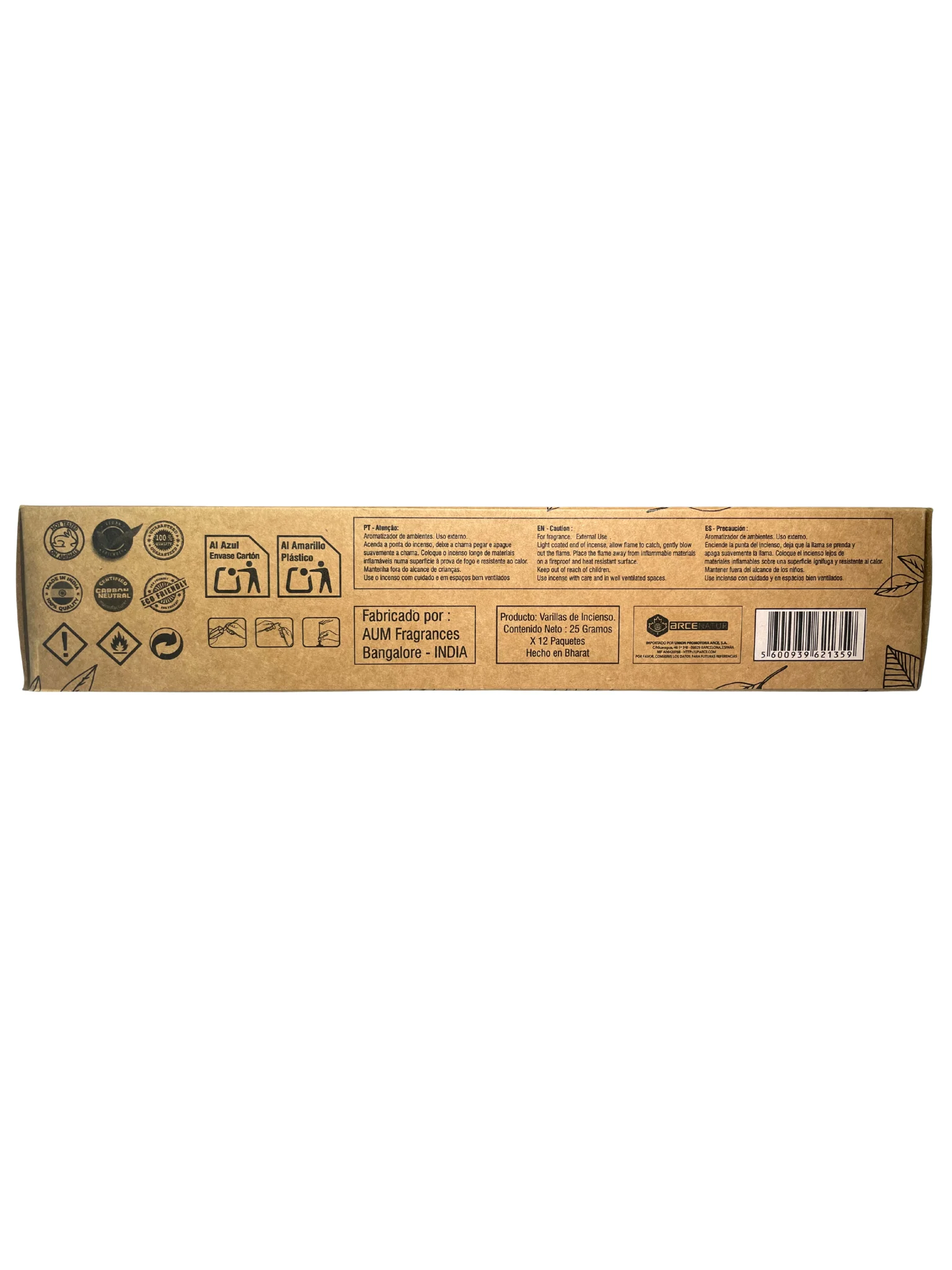 Aum organic incense 3/6/12 boxes of 25g, handmade in india with natural ingredients, no toxic products, organic, organic artisanal incense, organic smudge sticks, palo santo, sandalwood, cinnamon, white sage, rue, vanilla, lavender, rosemary