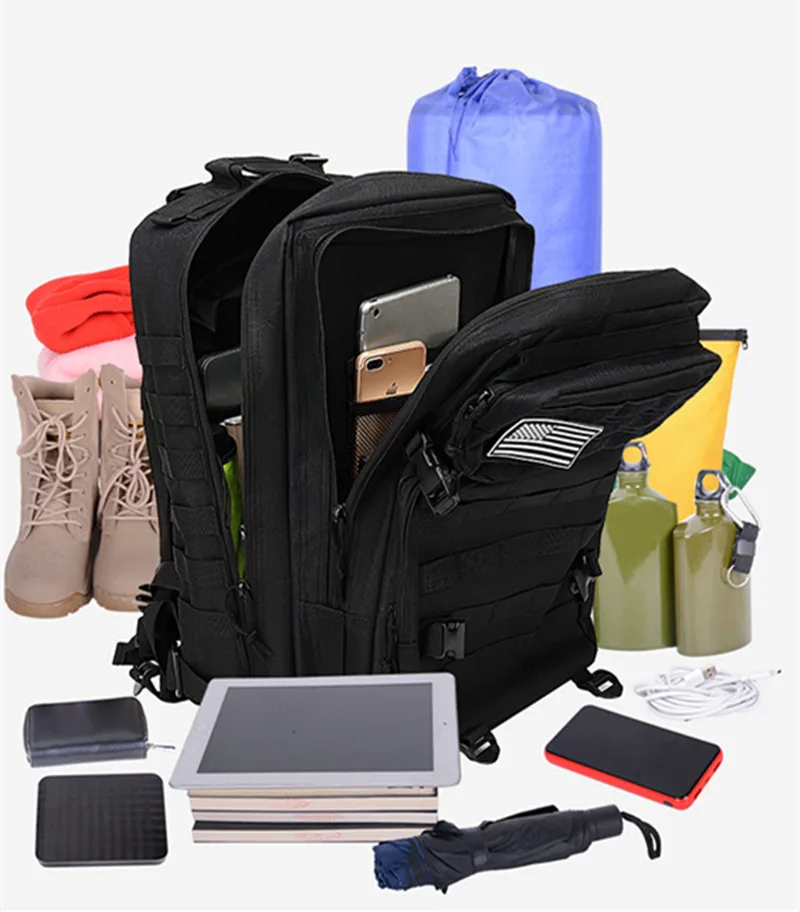 Military tactical backpacks 45l army backpack large capacity crossfit backpack foldable waterproof backpack mountaineering, hiking, camping #3