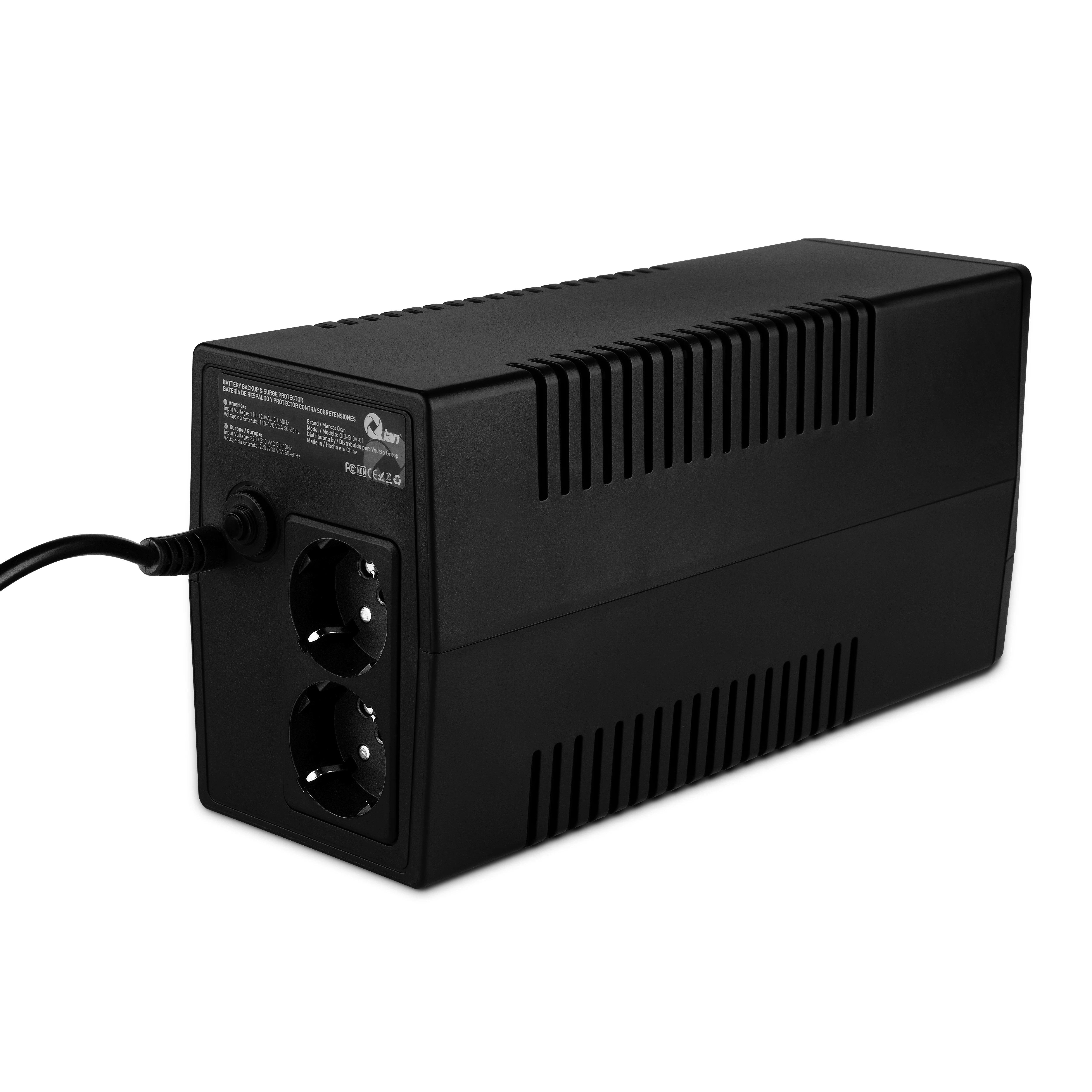 Qian UPS 500VA compact Mini Tower uninterrupted fast charging