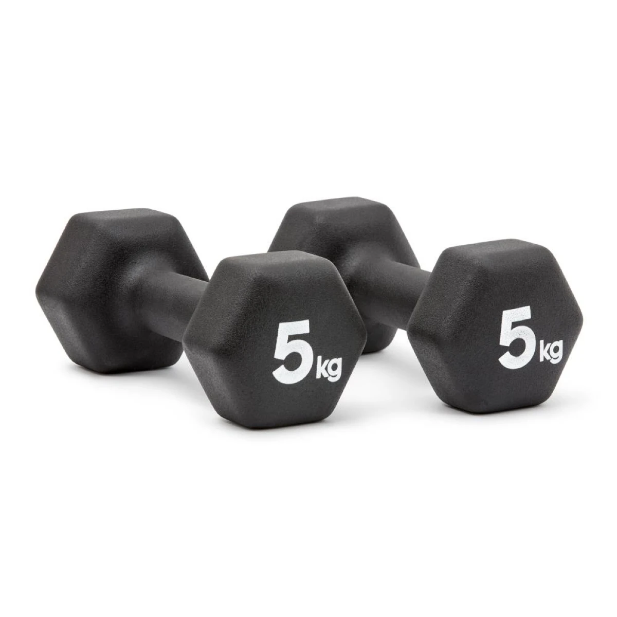 Adidas Mancuernas 5 kg (Par) de Neopreno y Hierro Fundido para Ejercicios de Fuerza en Casa o Gimnasio