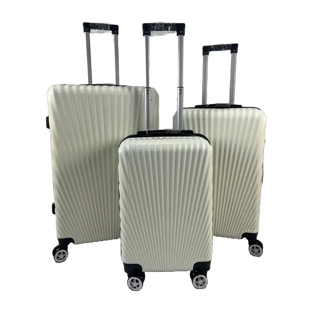 Sevillas-set of 3 travel suitcases Brenes | Semi-rigid ABS with padlock and 8 wheels | Variety of colors | Large suitcase (23Kg), medium (20Kg) and small cabin (10Kg)