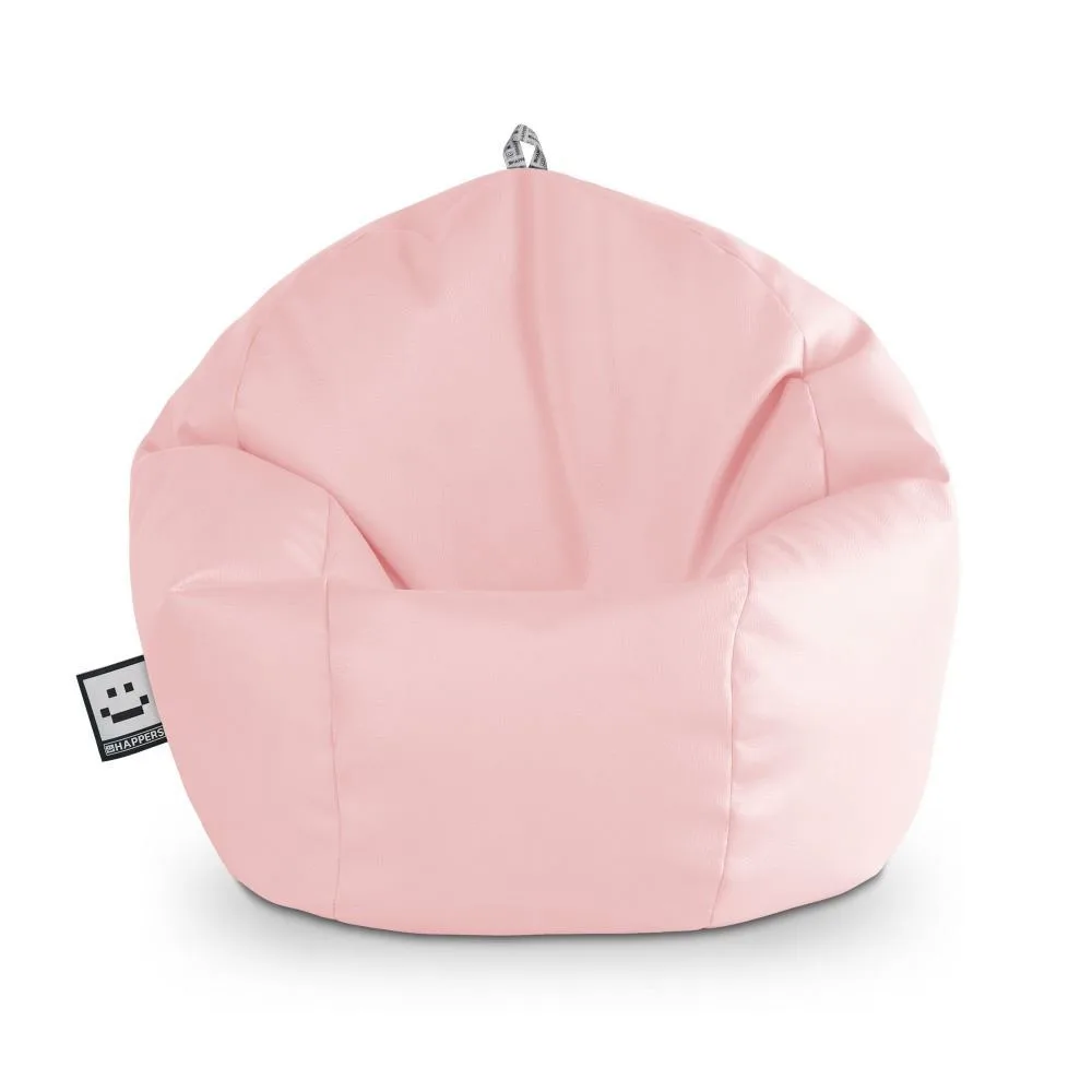 Puff Pelota Polipiel Rosa HAPPERS - Cómodo, ligero y resistente. Make it Happers®
