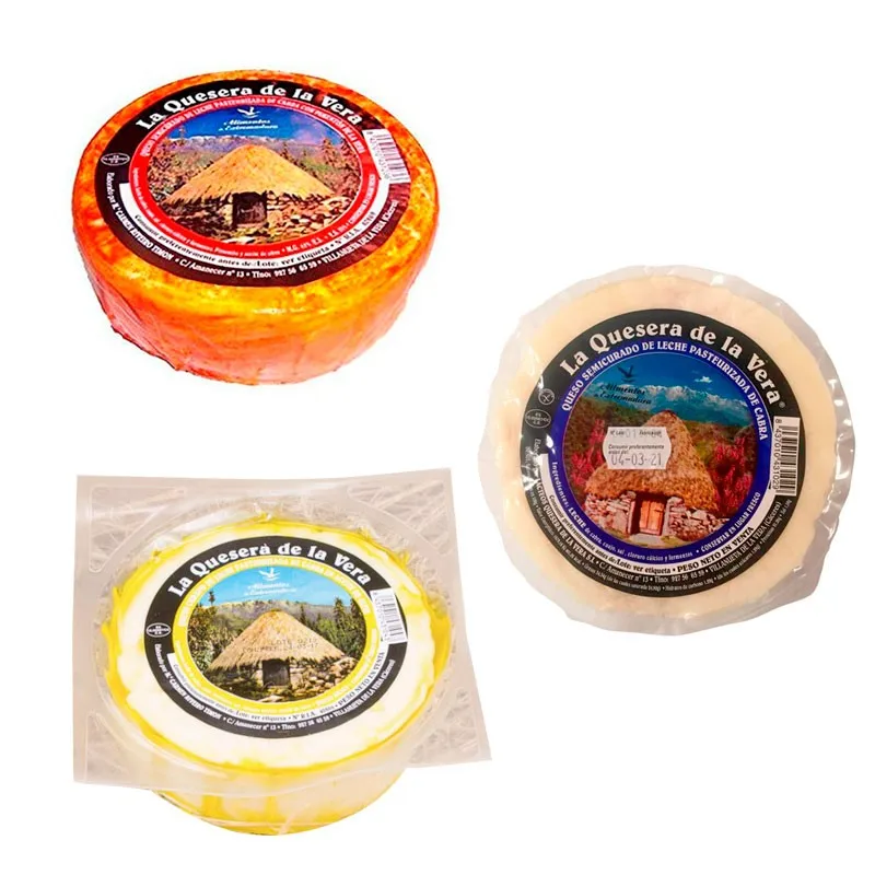 La Quesera de la Vera. Pack 3 Quesos de Cabra Extremeños