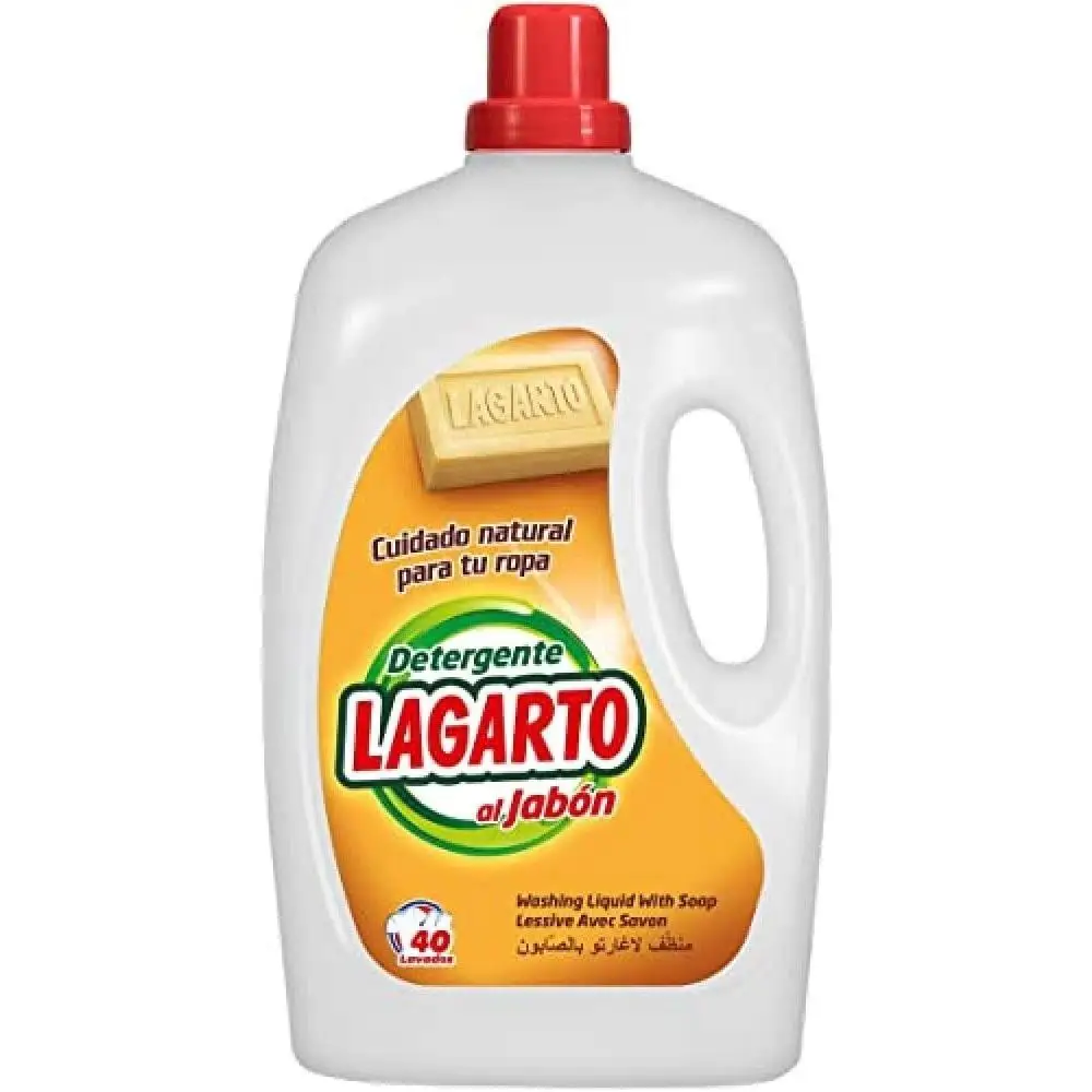 UD - Lagarto Detergente Líquido al Jabón Natural – 40 Lavados | Limpieza Profunda y Suave con tu Ropa