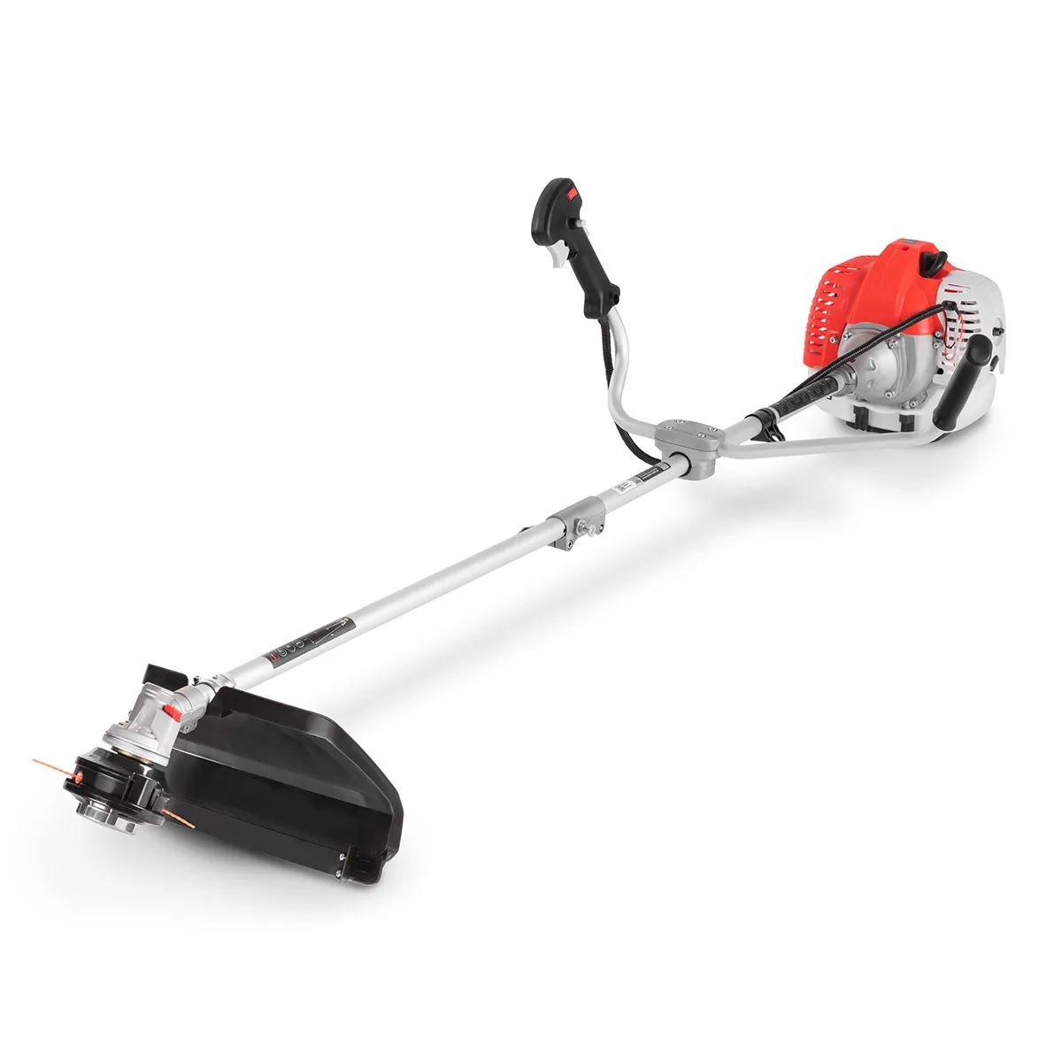 GREENCUT GGT650X-1 - Desbrozadora Gasolina 65cc 4,9cv, Motor 2T, 1 Hilo, 1 Disco, Manillar Doble, Arnés