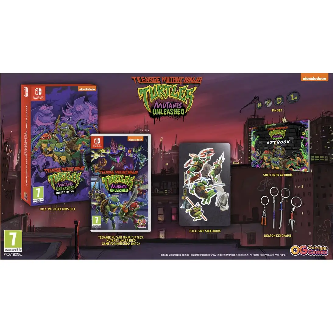 Teenage Mutant Ninja Turtles Mutants Unleashed Deluxe Edition - Switch - Nuevo Precintado - PAL España - Meridiem