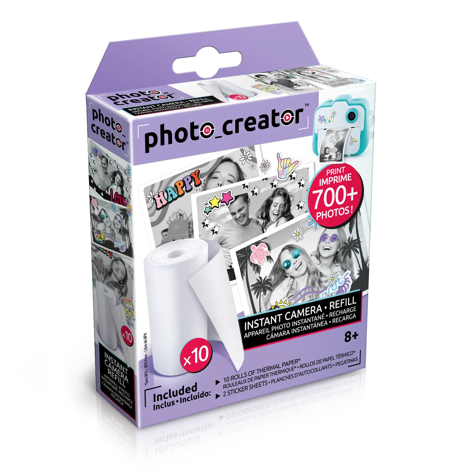 Recambios Instant Camera 10 Rollos - Instant camera Refill Paper - Photo Creator - Canal Toys - CLK 005
