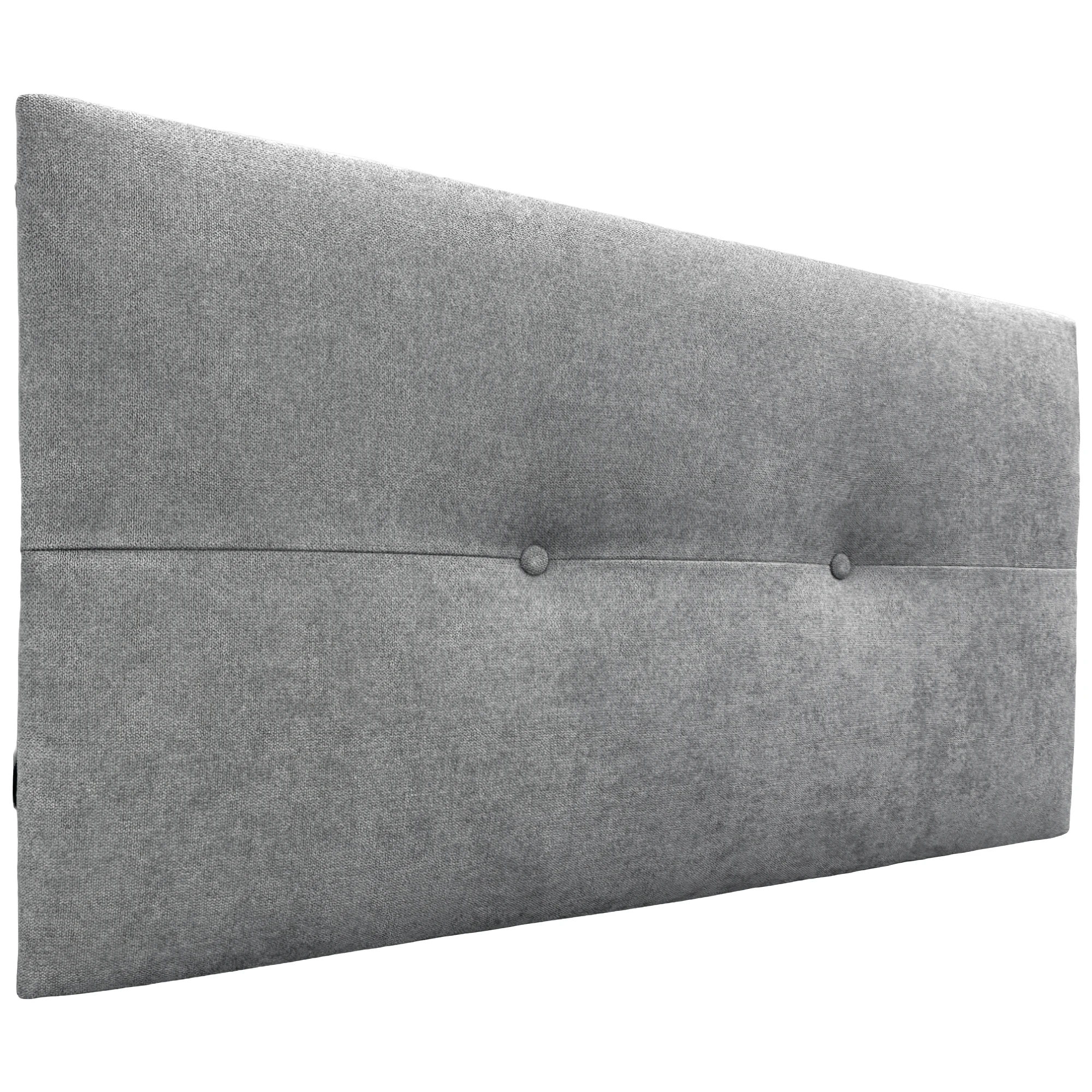 DHOME Cabecero de Polipiel o Tela AQUALINE Pro cabeceros Cabezal tapizado Cama Lujo (Gris Tela)