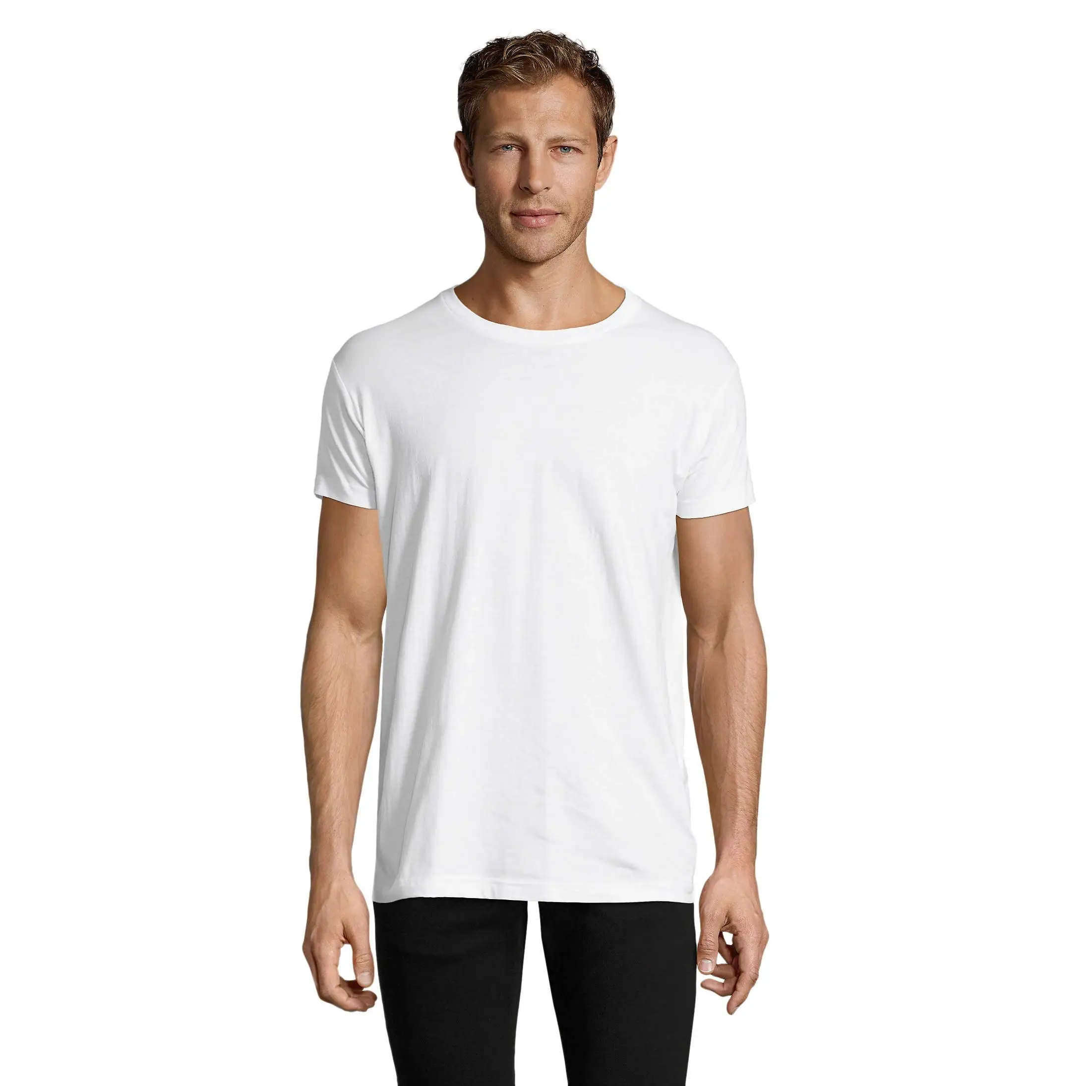 Basic and Comfortable T-shirt Set of 10 - Unisex - 5 Black + 5 White - 100% Cotton - Ideal for Customization and Daily Wear - Perfect for Casual and Work Uniforms - MARNAULA