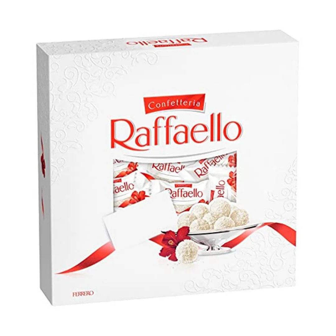 FERRERO RAFFAELLO bombones crujientes de coco y almendra 26 unidades estuche 260 g