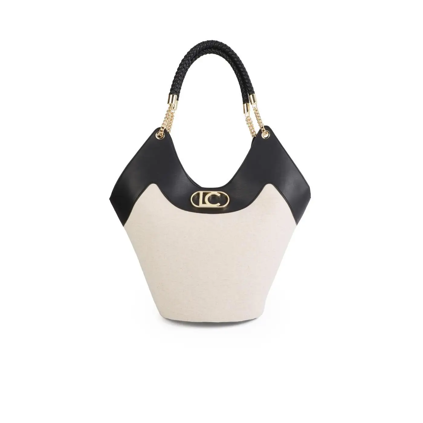 Bolso Shopper Lola Casademunt LS2604035 Bicolor Canvas Mujer