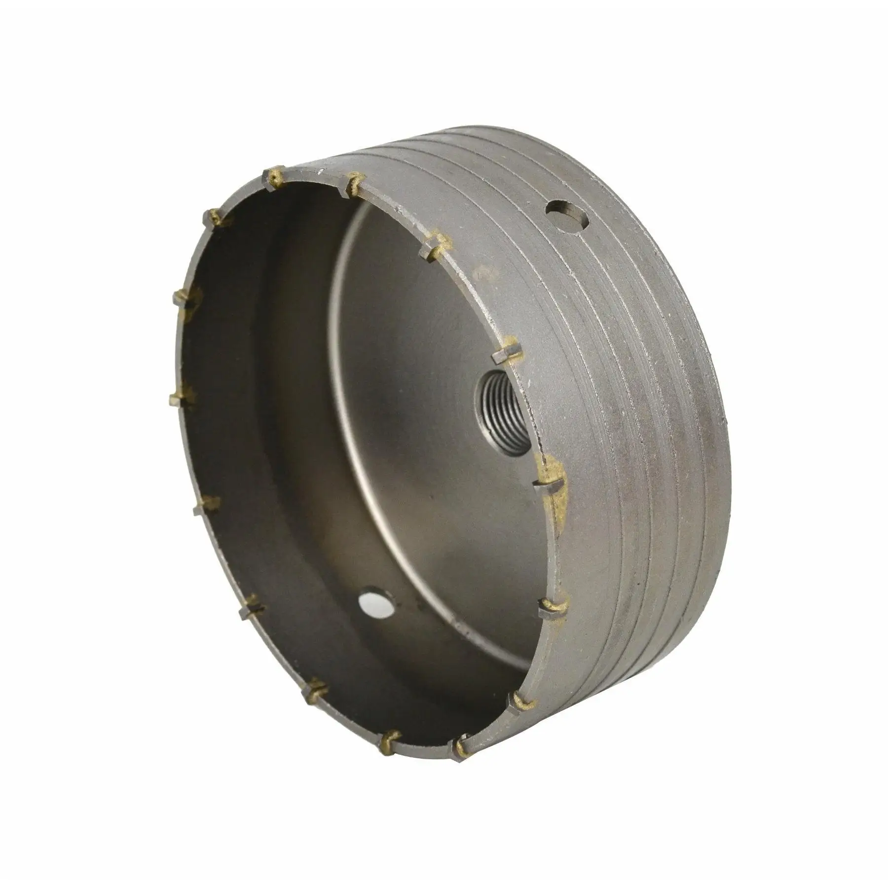 Corona AWTOOLS 125mm sin adaptador, herramienta profesional para perforación en concreto y piedra, alta precisión, resistente, ideal para trabajos exigentes y de larga durabilidad.