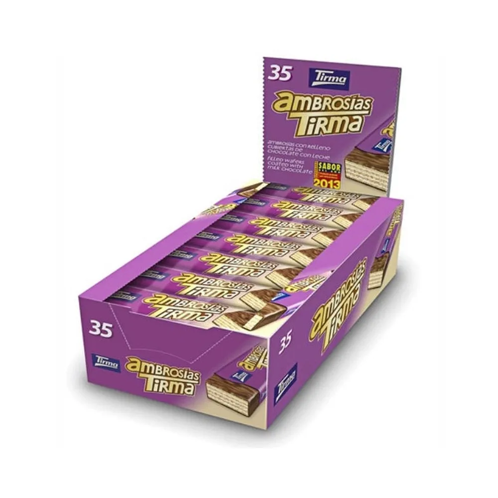 Milk Chocolate Ambrosia Tirma, Box 35 units. 8410085420105