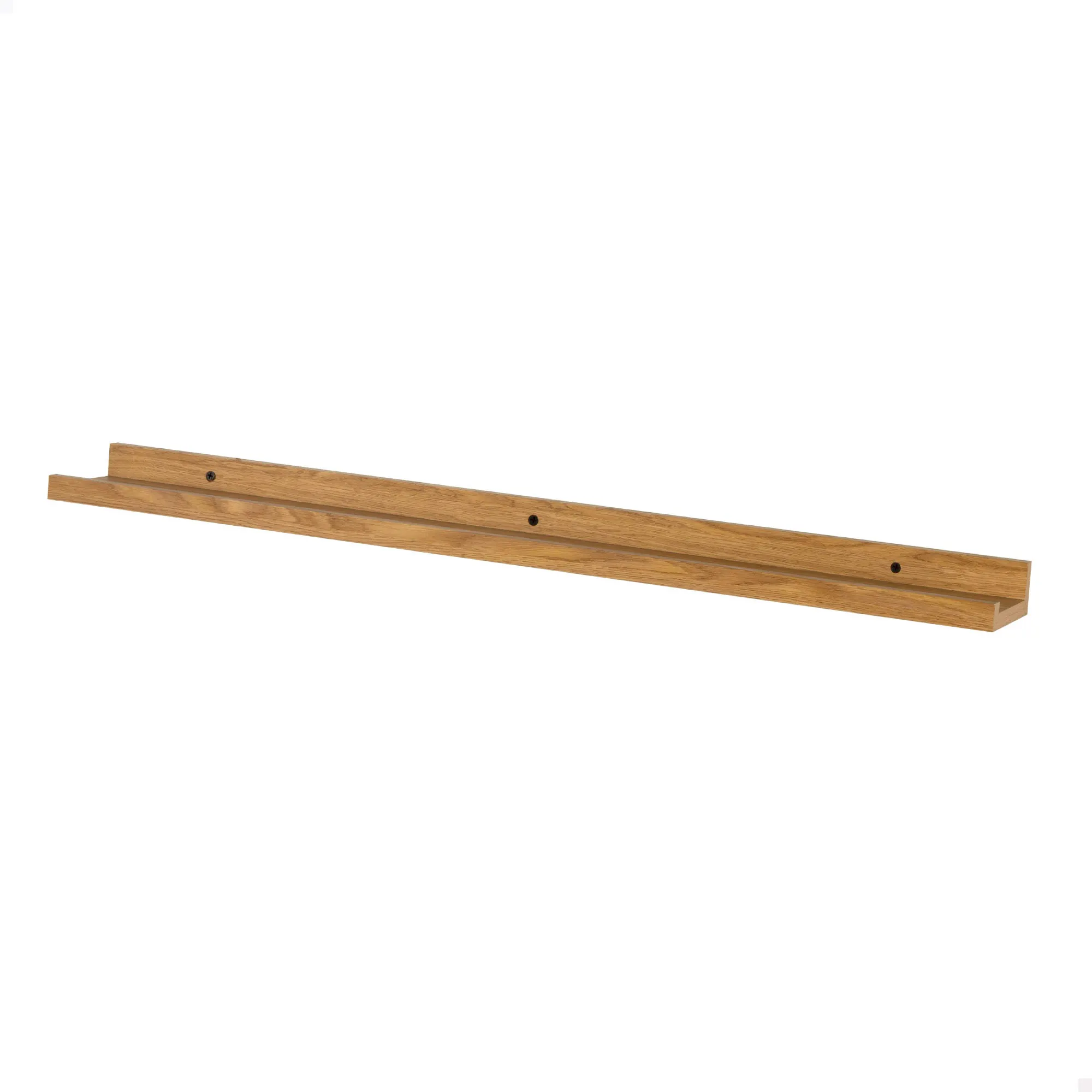Max Home - Estante de pared, rectangular, peso máximo 5 kg, flotante, efecto madera roble, soportes invisibles, para salón, comedor, baño, cocina