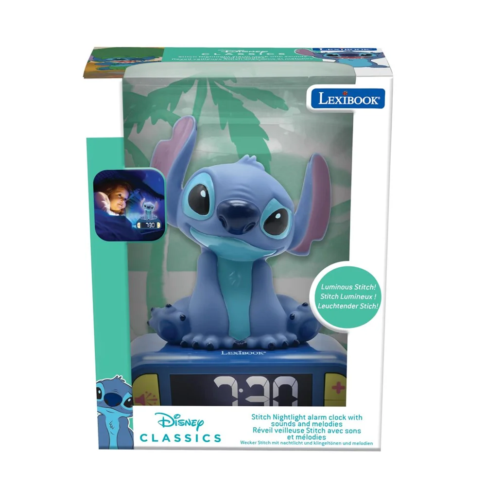 Lexibook Despertador Digital Con Luz 3D Stitch Y Efectos De Sonido - Imagen 6