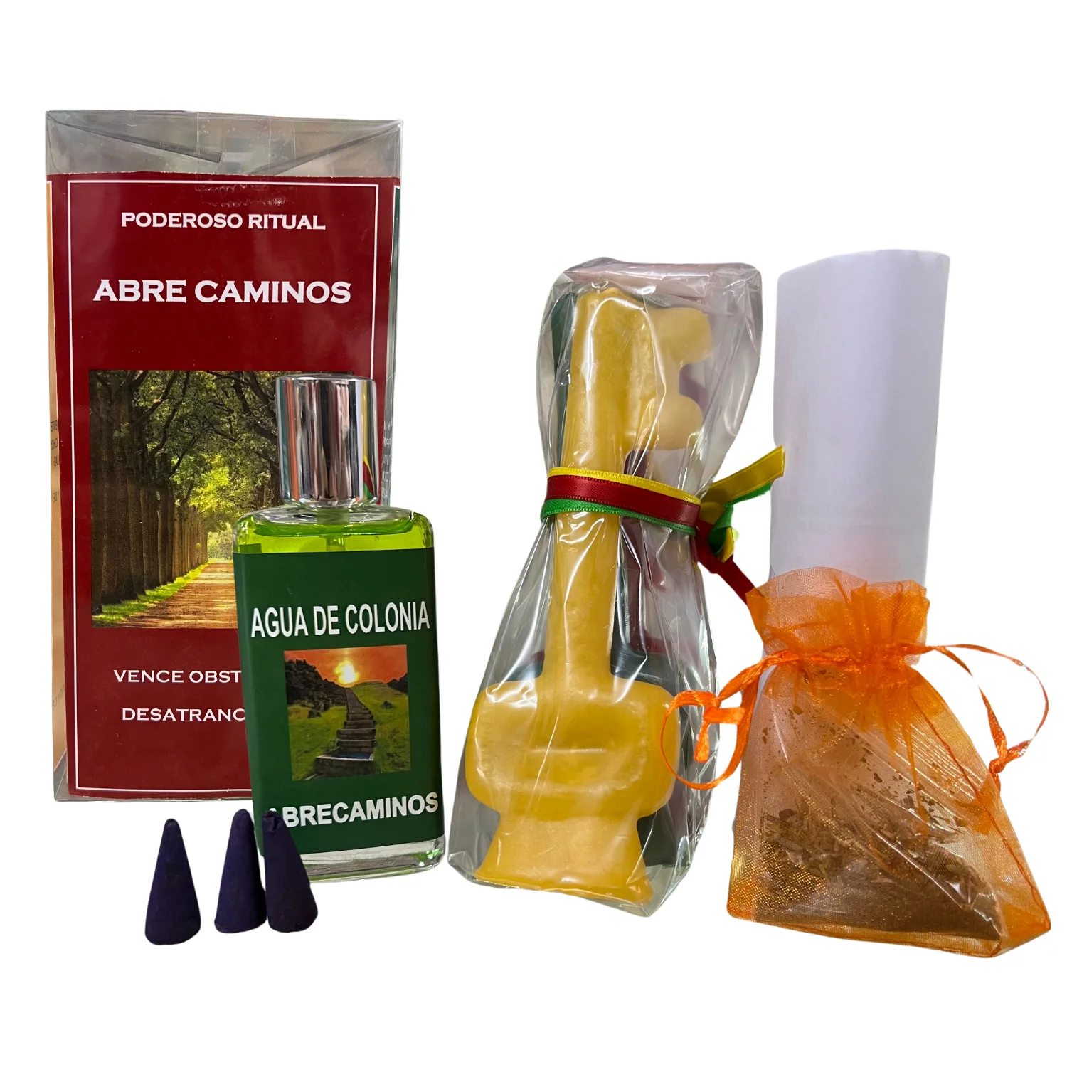 THE BUBBLE SHOP - Ritual Abre Caminos: Pack de 3 Velones de Llave