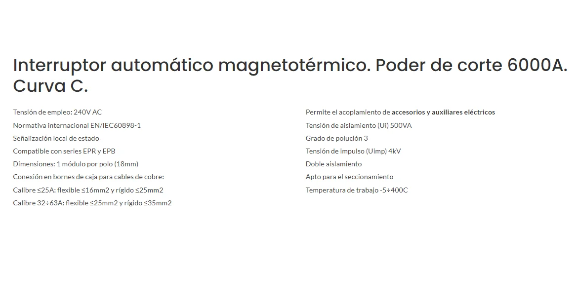 Automatic RETELEC 1P + N, 10A curve C 6KA MAXGE