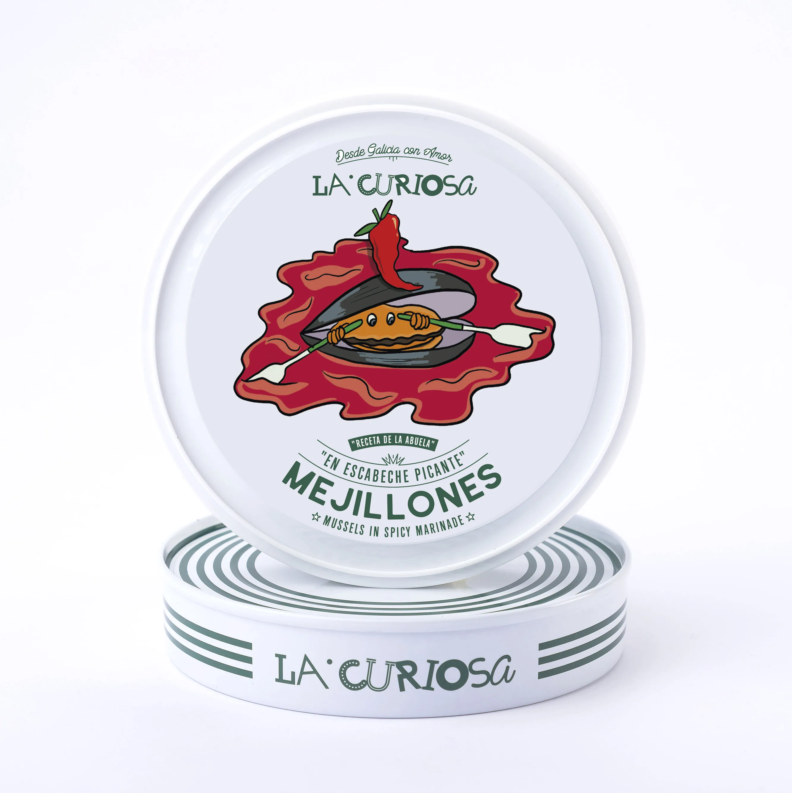 Mejillones en Escabeche Picante La Curiosa  (pack 2 latas)