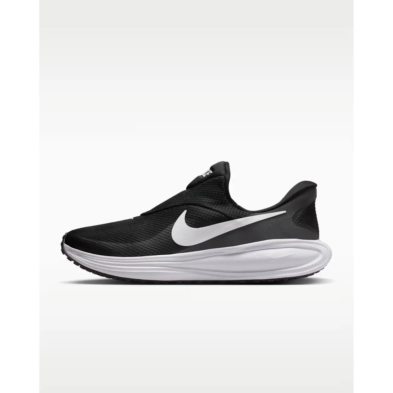 Zapatilla Nike Revolution 8 EasyOn Negras - Calzado de running para hombre sin cordones - HQ2414 001