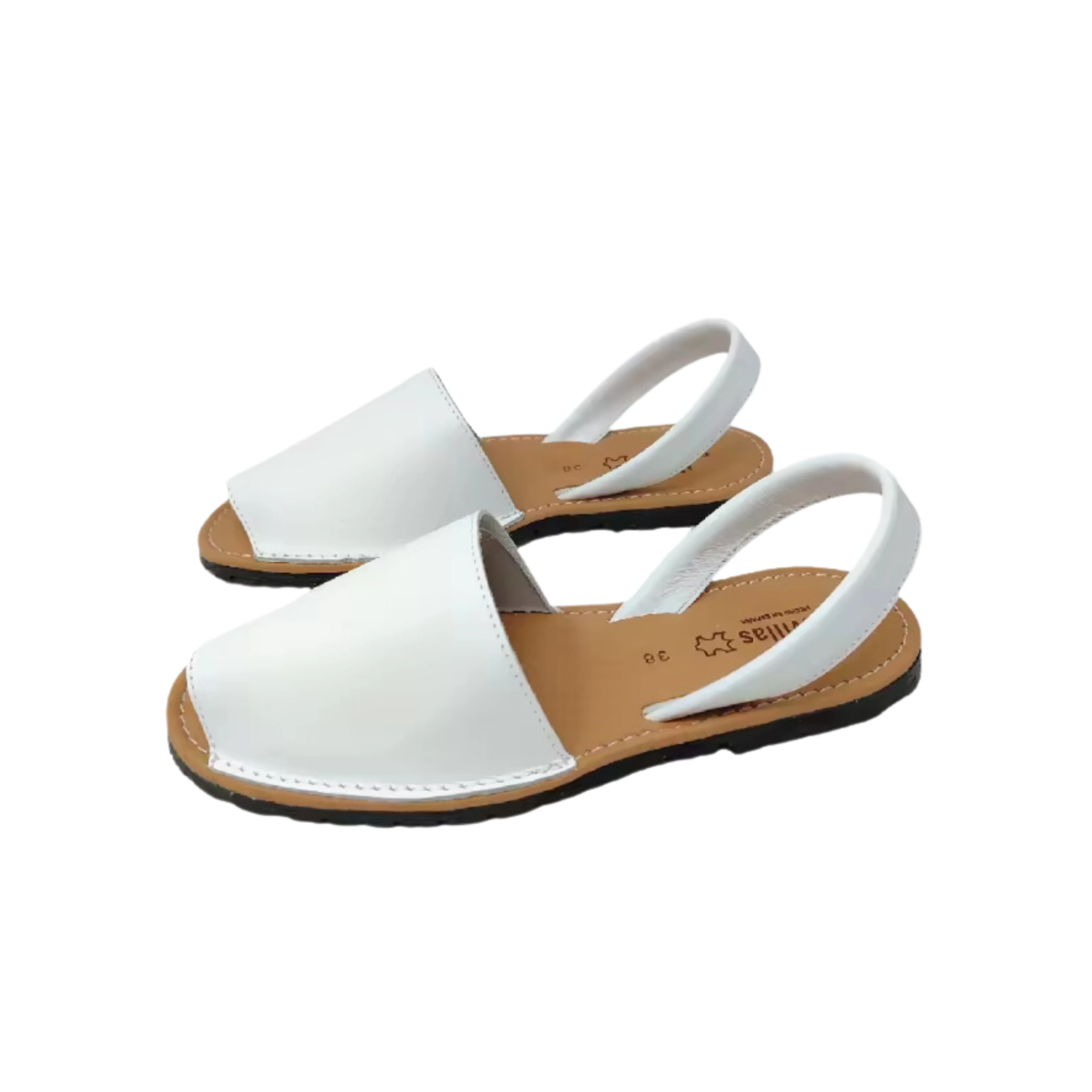 Sandalias Unisex Menorquinas Abarcas Ibicencas en Piel Mod. 778 Marca: Sevillas Colores: Marino Arena Blanco Negro Azulón y Cuero