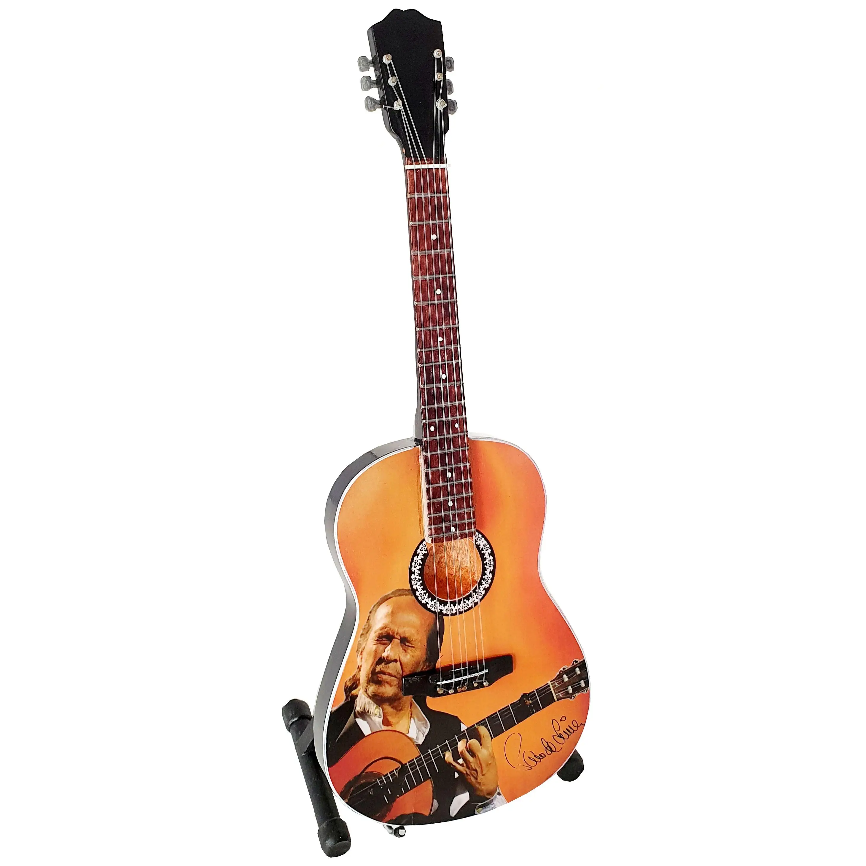 Rockstar Music JM Forest - Miniatura de Guitarra Clásica Española MGT-5920 Paco de Lucia de Madera