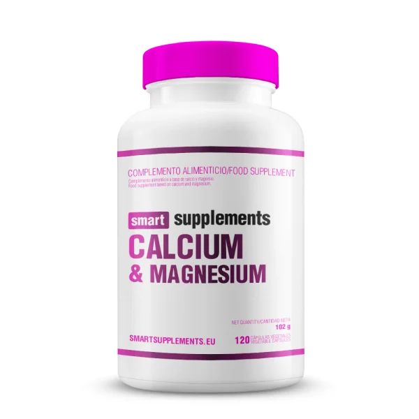 Calcio y Magnesio - 120 Cápsulas Vegetales Smart Supplements
