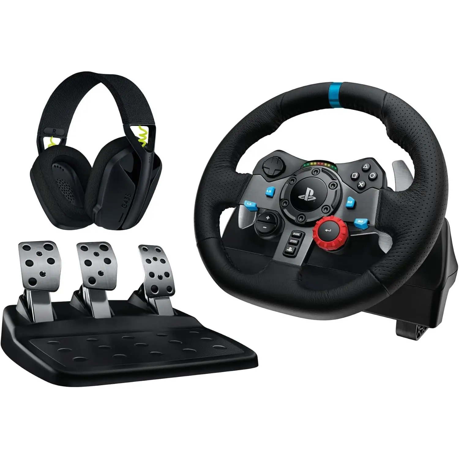 Logitech G29 Volante + Auriculares gaming Logitech G435 PS5/PS4/PC