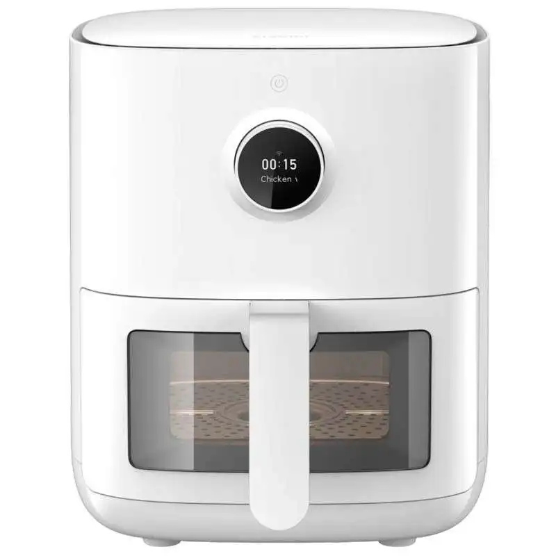 Xiaomi Air Fryer Pro 4L-oil free Fryer with 4L capacity, 1600W, more than 100 recipes available, OLED display, temperature adjustable 40 ° C-200 °C, integrated Google voice assistant and Alexa. (White Color)-BHR6943EU