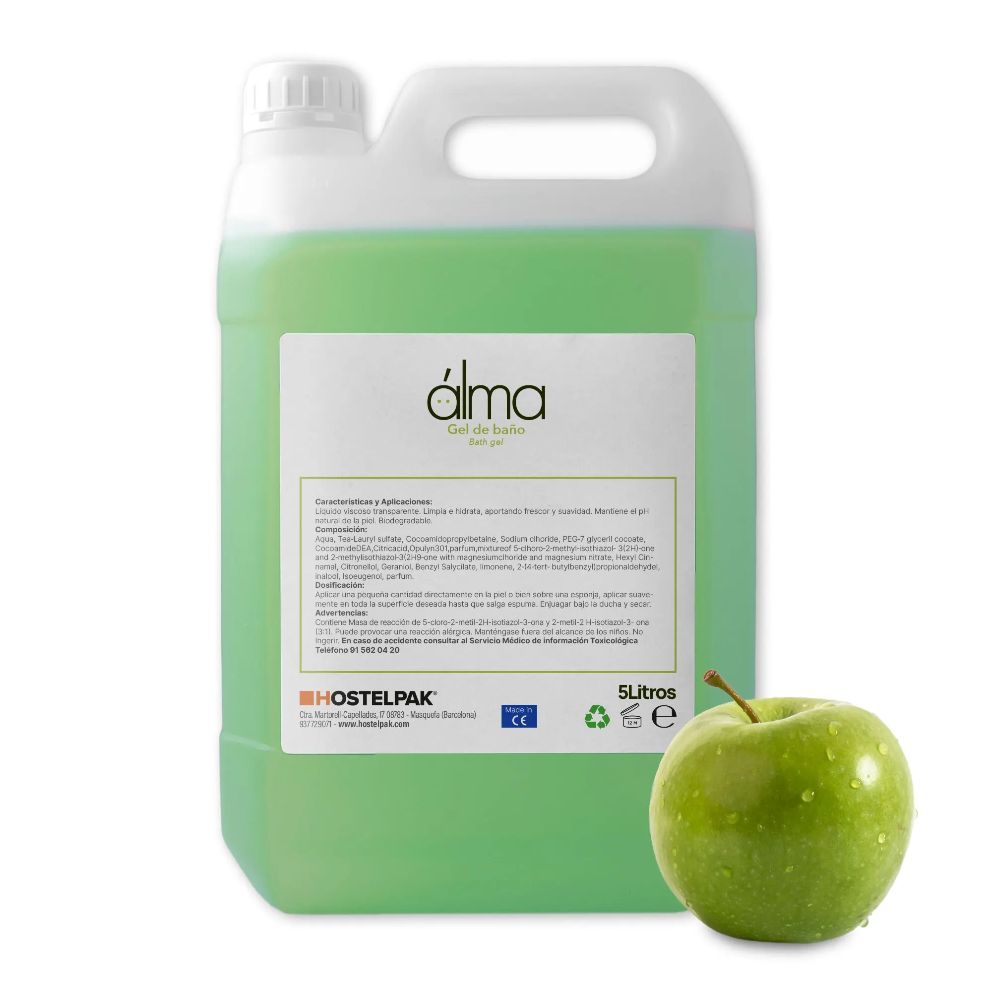 Hostelpak  5 l  Gel de baño Colección Alma  Amenities hotel