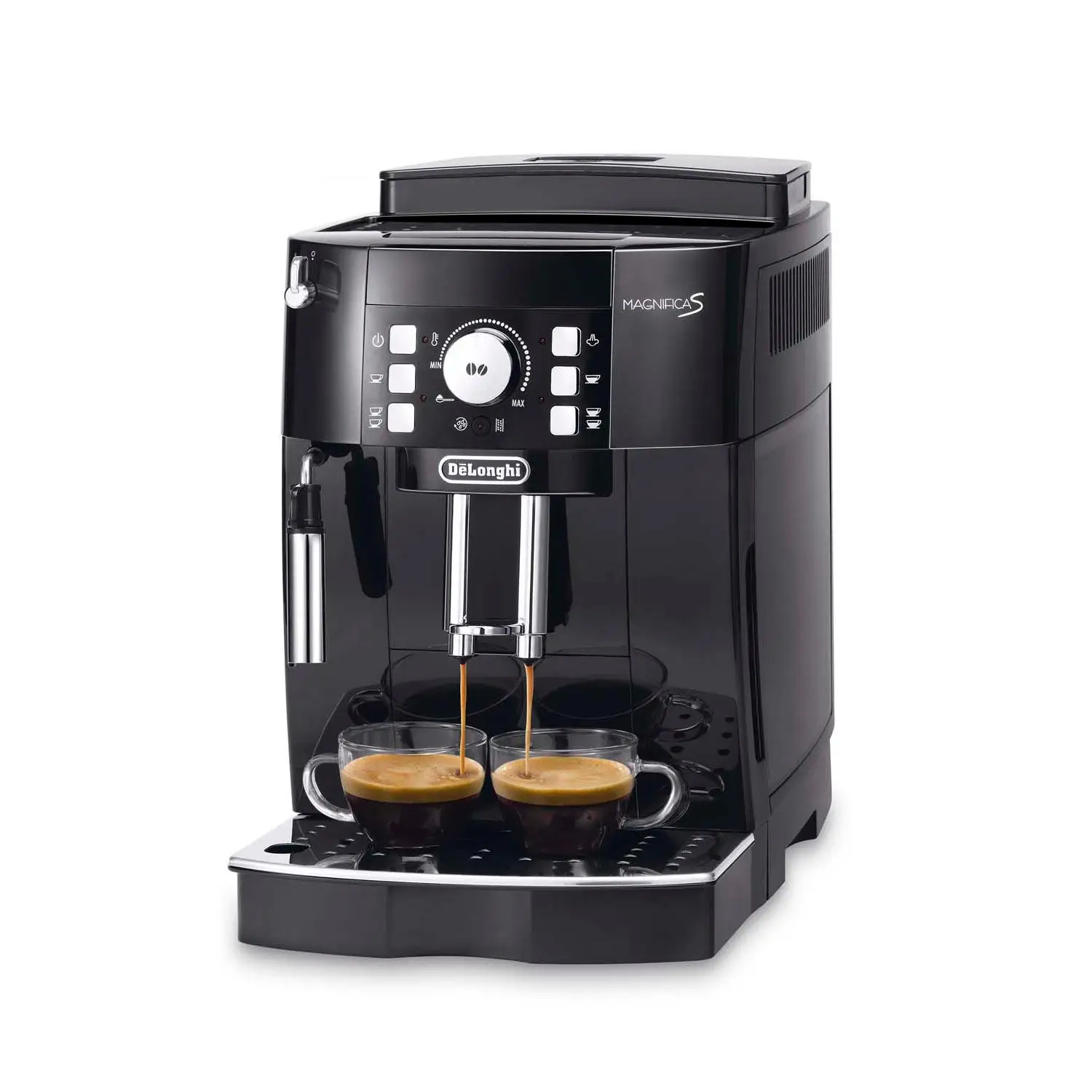 Delonghi Cafetera Superautomática Magnifica S ECAM21.117.B, Molinillo, Cappuccino y Thermoblock, 15 bar, 1,8 L. Negro