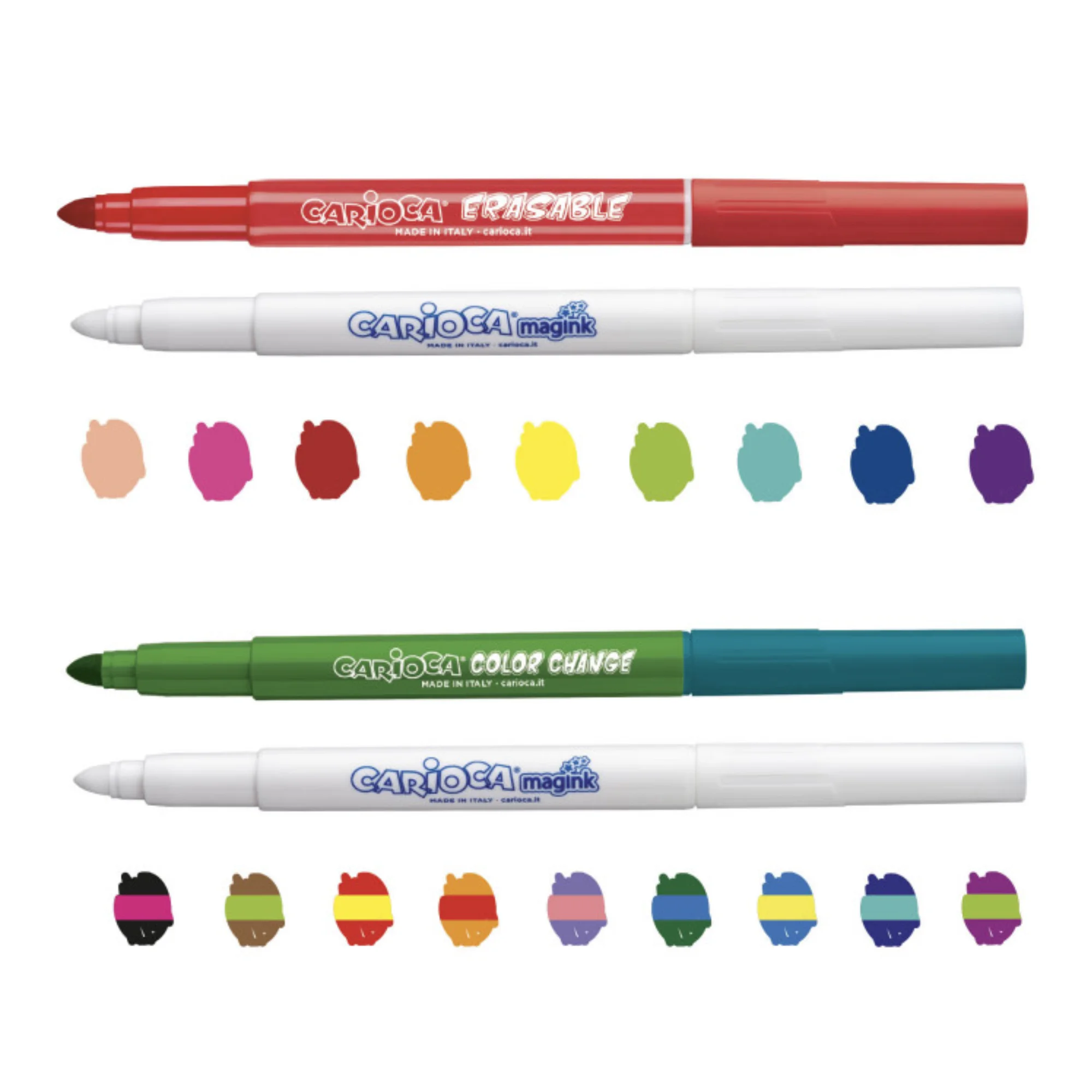 Carioca - Pack of 20 Magic Markers Magic Markers-Color changing ink-6mm Maxi tip